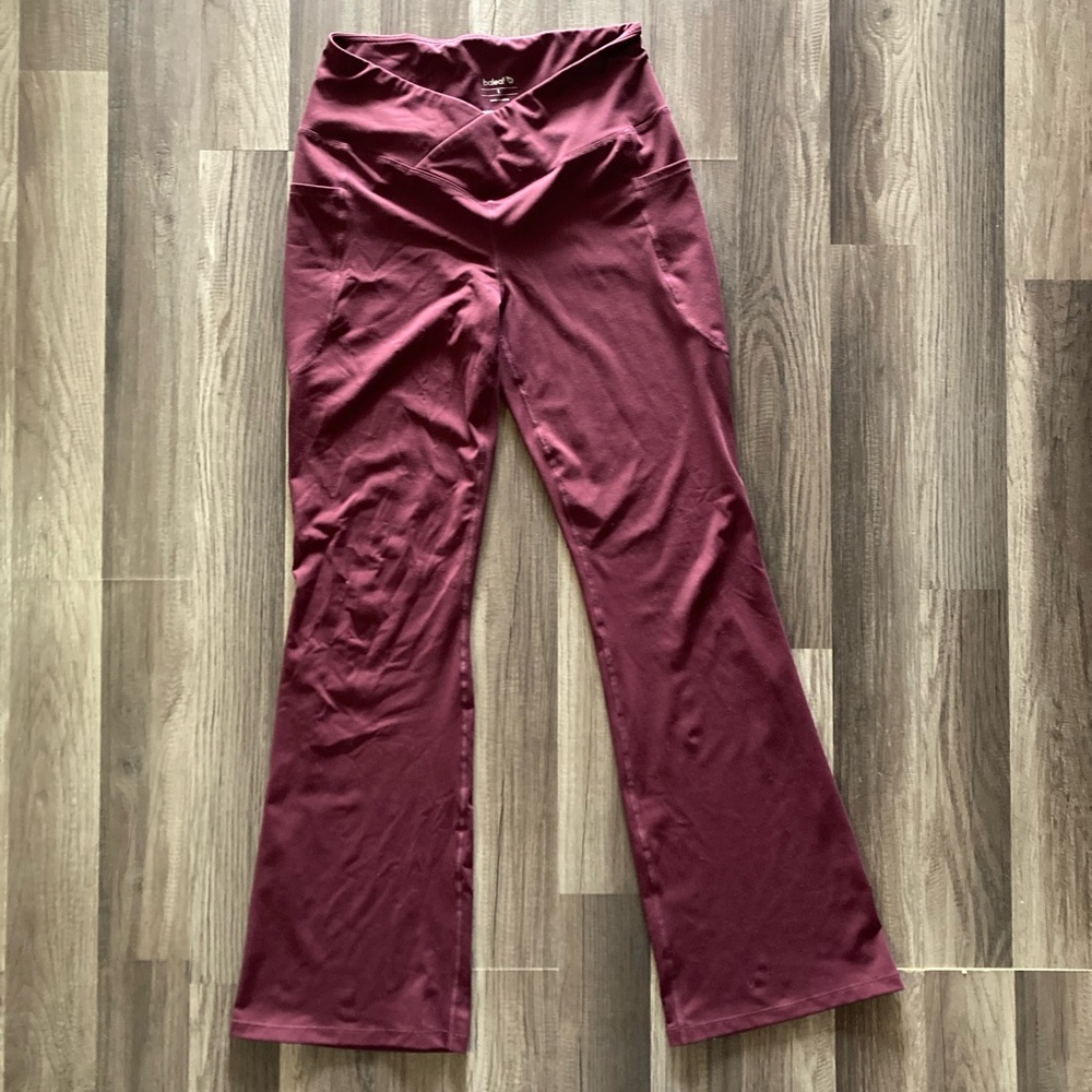 Baleaf Flared Leggins Size L Cherry Color